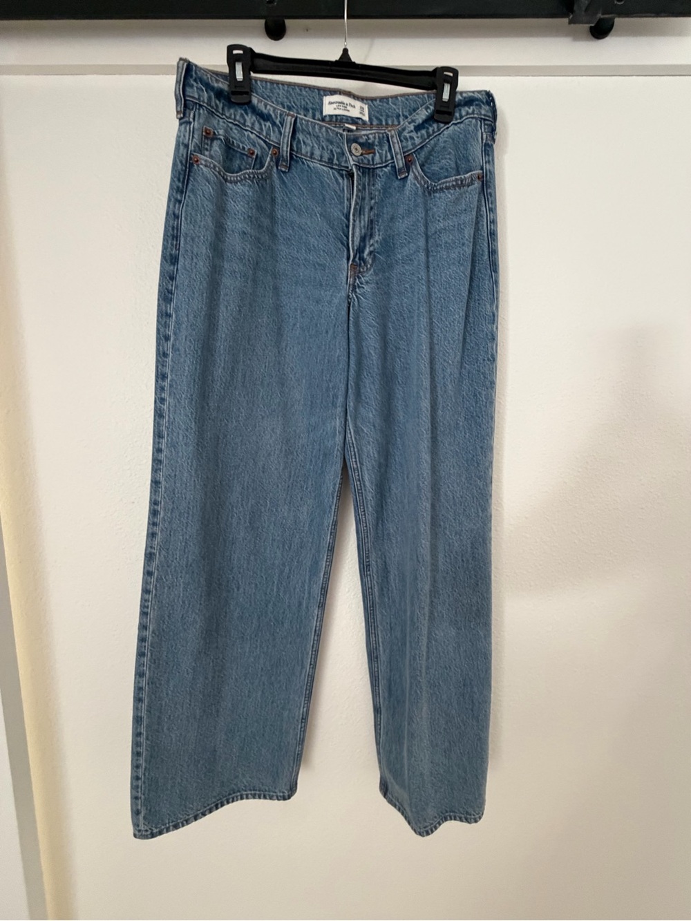 Abercrombie & Fitch Light Blue Wide Leg Jeans